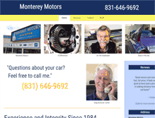Tablet Screenshot of montereymotors.com